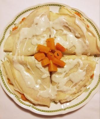 Crespelle agli albumi con zucca Crespelle agli albumi con zucca