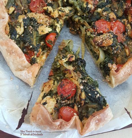 Torta rustica con Pollo, Bietole e Pomodorini: “Bad Moms” Torta rustica con Pollo, Bietole e Pomodorini: “Bad Moms”