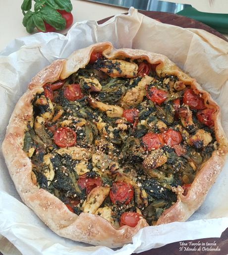 Torta rustica con Pollo, Bietole e Pomodorini: “Bad Moms” Torta rustica con Pollo, Bietole e Pomodorini: “Bad Moms”