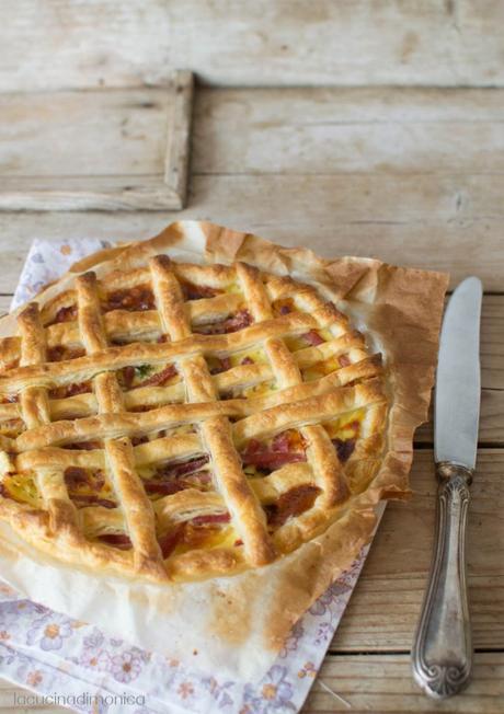 TORTA SALATA CON PATATE SPECK E ROSMARINO TORTA SALATA CON PATATE SPECK E ROSMARINO