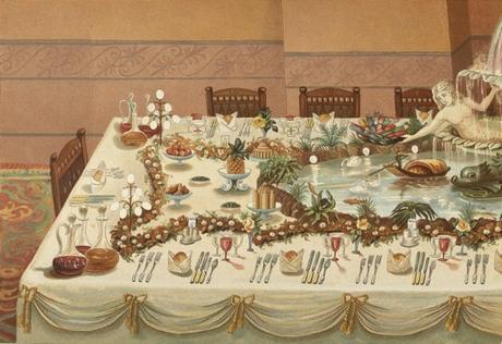 Decorating a Victorian Buffet Table. Decorating a Victorian Buffet Table.