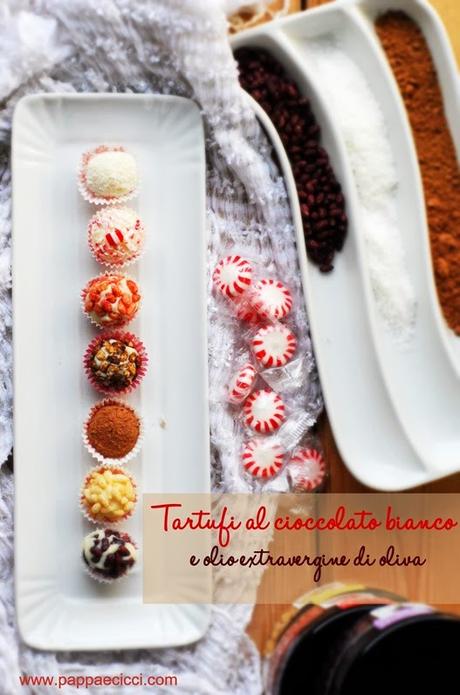 tartufi al cioccolato bianco e olio extravergine di oliva tartufi al cioccolato bianco e olio extravergine di oliva