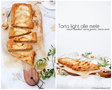 Torta light alle mele | SENZA grassi SENZA zucchero SENZA uova Torta light alle mele | SENZA grassi SENZA zucchero SENZA uova