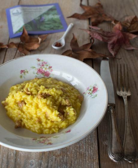 RISOTTO CON TASTASAL,ZAFFERANO MANTECATO AL MORLACCO RISOTTO CON TASTASAL,ZAFFERANO MANTECATO AL MORLACCO