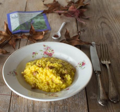 RISOTTO CON TASTASAL,ZAFFERANO MANTECATO AL MORLACCO RISOTTO CON TASTASAL,ZAFFERANO MANTECATO AL MORLACCO