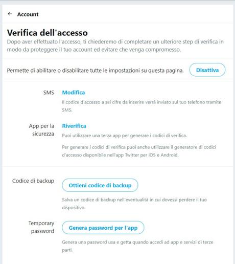 Twitter permette l’autenticazione a 2 fattori attraverso app di terze parti Twitter permette l’autenticazione a 2 fattori attraverso app di terze parti