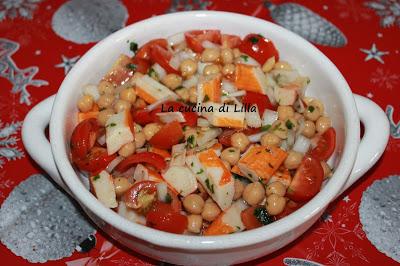 Antipasti: Insalata con polpa di granchio Antipasti: Insalata con polpa di granchio
