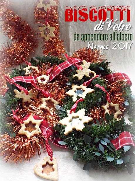 Biscotti di vetro da appendere all'albero - Natale 2017 Biscotti di vetro da appendere all'albero - Natale 2017