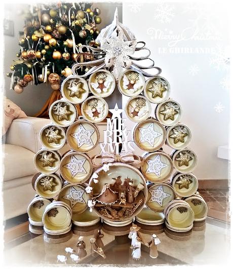 Come fare un Calendario dell'Avvento country chic riciclando scatolette di tonno Come fare un Calendario dell'Avvento country chic riciclando scatolette di tonno