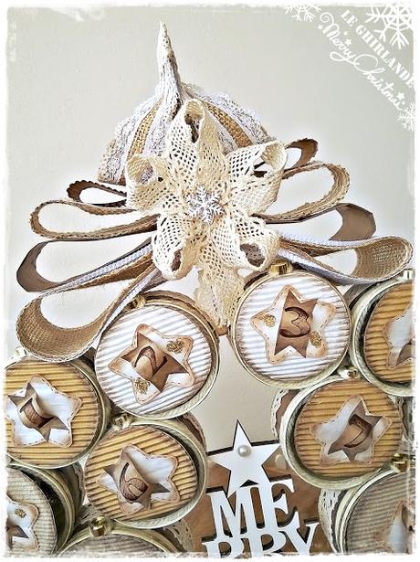 Come fare un Calendario dell'Avvento country chic riciclando scatolette di tonno Come fare un Calendario dell'Avvento country chic riciclando scatolette di tonno