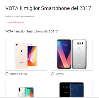 VOTA il miglior Smartphone del 2017! VOTA il miglior Smartphone del 2017!