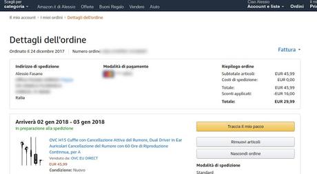 Offerta lampo Amazon: auricolari OVC H15 con tecnologia ANC a 29 euro Offerta lampo Amazon: auricolari OVC H15 con tecnologia ANC a 29 euro