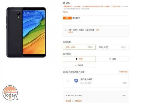 Xiaomi Redmi 5 Black Edition in vendita da oggi con un gradito omaggio redmi 5