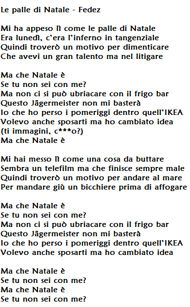 Le palle di Natale di Fedez, testo e significato: un brano malinconico su un amore finito durante le feste Le palle di Natale di Fedez, testo e significato: un brano malinconico su un amore finito durante le feste
