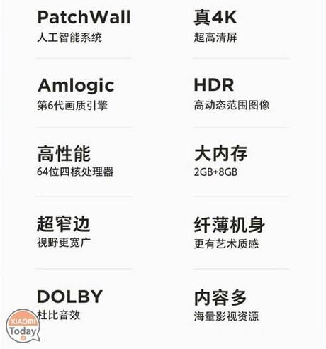 Xiaomi Mi TV 4C Sports Edition: supporto HDR 4K e PatchWall mi tv 4c