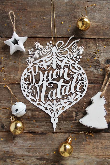 Buon Natale Paper Cut Buon Natale Paper Cut