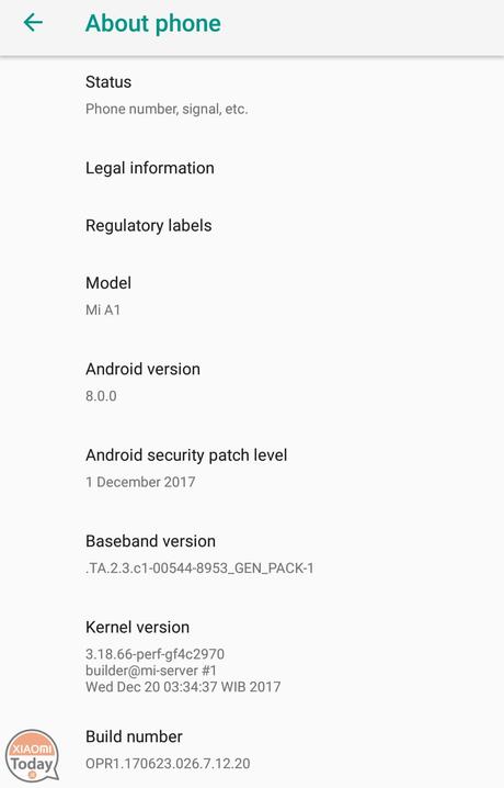 Guida: come installare Android Oreo beta sul vostro Xiaomi Mi A1 mi a1