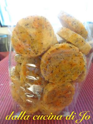 Sablés alla mimolette Sablés alla mimolette