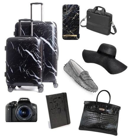 LOOK BIANCO E NERO PER IL BAGAGLIO A MANO DIREZIONE CARAIBI LOOK BIANCO E NERO PER IL BAGAGLIO A MANO DIREZIONE CARAIBI