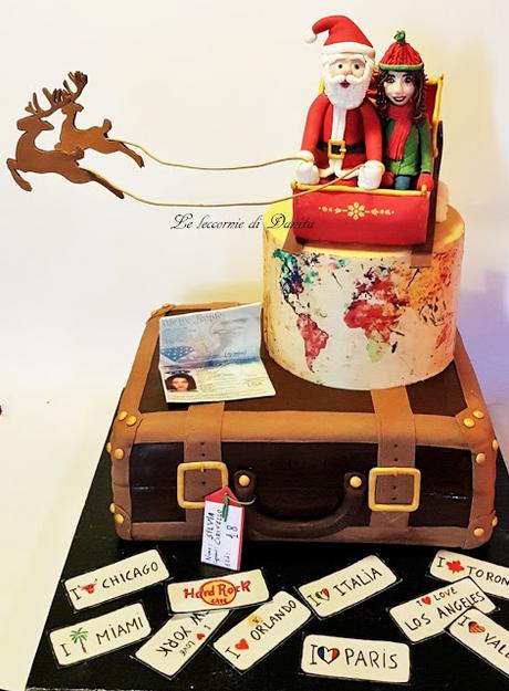 Mi è sembrato di vedere una slitta...torta Babbo Natale 18 anni Mi è sembrato di vedere una slitta...torta Babbo Natale 18 anni