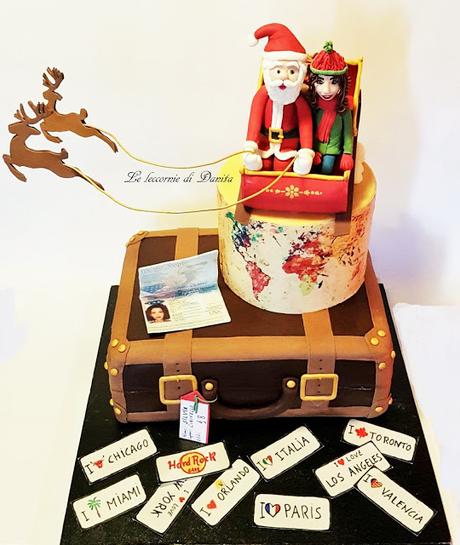 Mi è sembrato di vedere una slitta...torta Babbo Natale 18 anni Mi è sembrato di vedere una slitta...torta Babbo Natale 18 anni