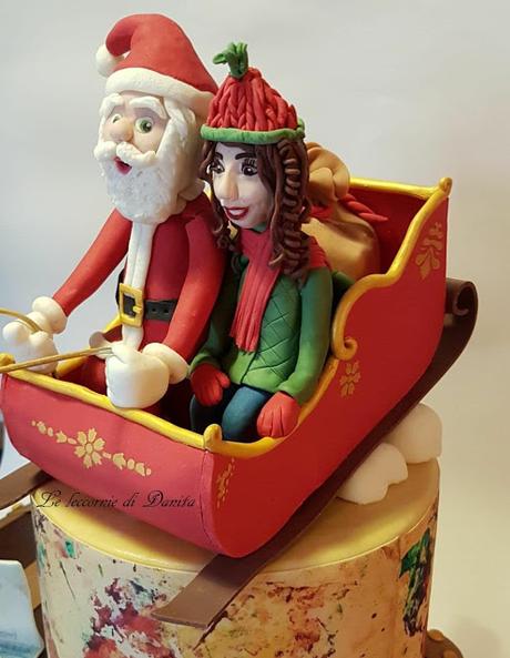 Mi è sembrato di vedere una slitta...torta Babbo Natale 18 anni Mi è sembrato di vedere una slitta...torta Babbo Natale 18 anni
