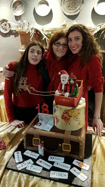 Mi è sembrato di vedere una slitta...torta Babbo Natale 18 anni Mi è sembrato di vedere una slitta...torta Babbo Natale 18 anni