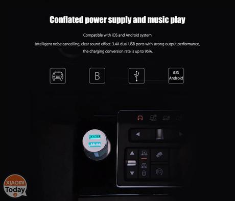 Offerta – Xiaomi ROIDMI 3S Caricatore Bluetooth per Auto a 8€ Offerta – Xiaomi ROIDMI 3S Caricatore Bluetooth per Auto a 8€