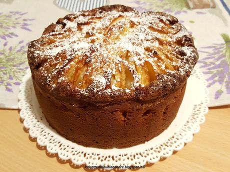 Torta alta e soffice con mele e ricotta, al olio Torta alta e soffice con mele e ricotta, al olio