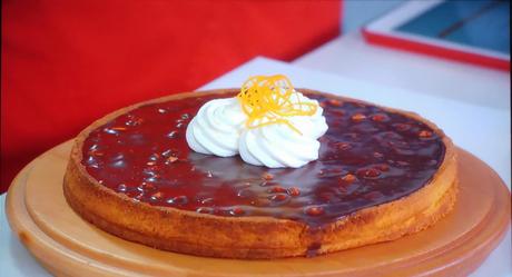 Crostata di torrone e panna all’arancia Crostata di torrone e panna all’arancia