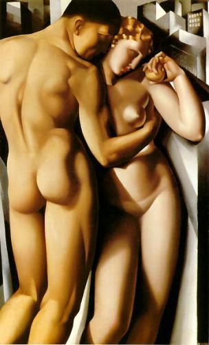 Tamara de Lempicka - adam and eve- adamo ed eva - nudi