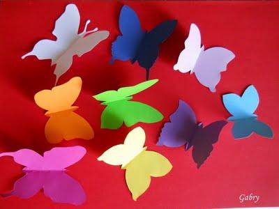 Decorare una parete con le farfalle / Decorating with butterflies