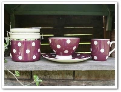 Cups, cutlery and polka dots...