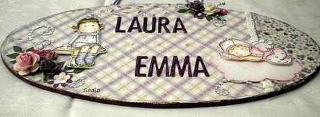 Targhetta per due Bimbe