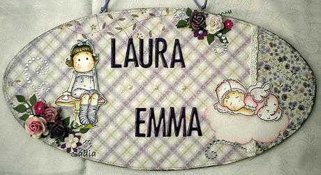 Targhetta per due Bimbe