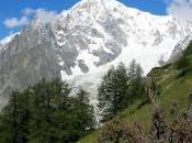 Monte Bianco: sopra sotto ghiacciaio