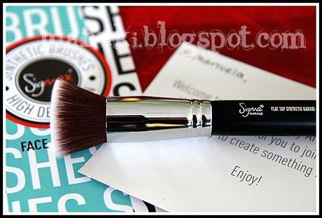 Review Sigma E25 Blending Brush e F80 Flat Top Synthetic Kabuki