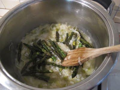 Risotto porro ed asparagi