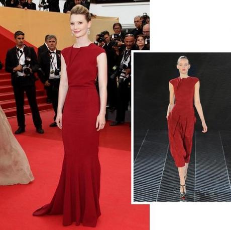 Red Carpet// Mia Wasikowska al Festival di Cannes