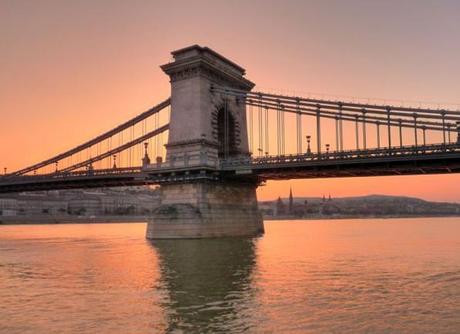 Sunset over the Danube - Budapest