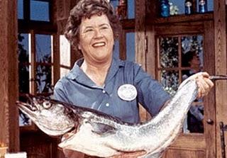 Filets de poisson pochès au vin blanc of Julia Child