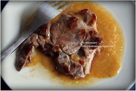 Coscia di agnello in salsa di carote