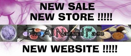 The All Natural Face: NEW SALE, NEW STORE, NEW WEBSITE