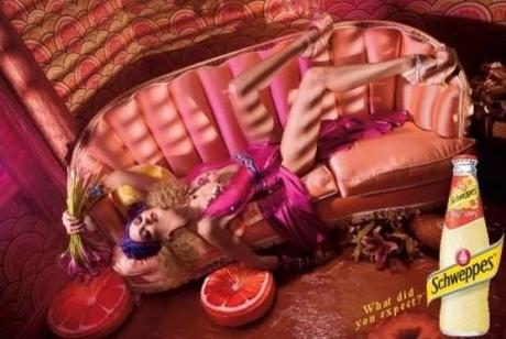 DAVID LACHAPELLE FIRMA UMA THURMAN PER SCHWEPPES