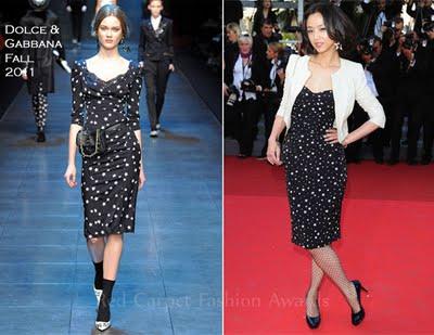 Tang Wei In Dolce & Gabbana al Cannes Film Festival 2011