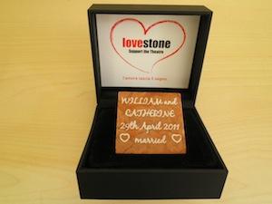 Una Lovestone per celebrare le nozze di William & Kate