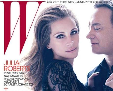 Julia Roberts e Tom Hanks insieme sulla copertina di W