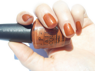 Review - OPI: Bronzed to perfection (Opi Contest)