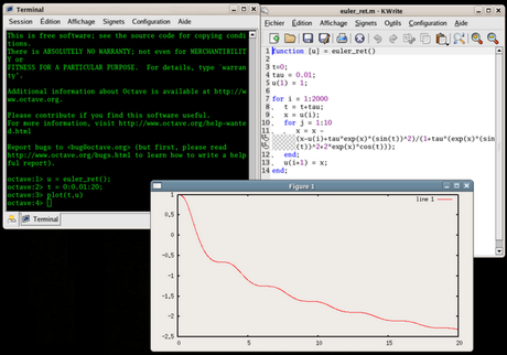 Octave linguaggio di programmazione ad alto livello per il calcolo matematico.