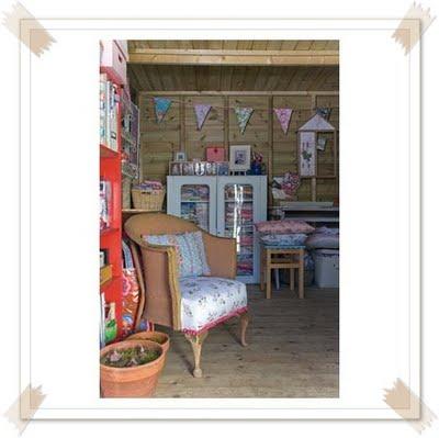 A dreamy summerhouse for a craft room...